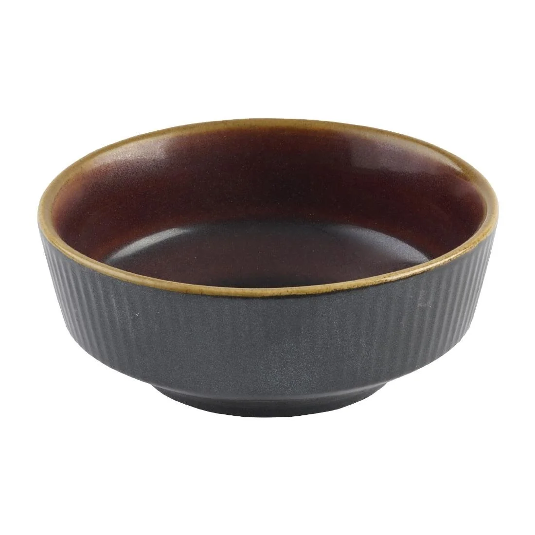 Churchill Nourish Tokyo Black Kochi Shallow Bowls 50 x 115mm (12 Pack) - Image 1
