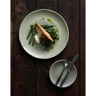 Dudson Harvest Grain Speckled Green Organic Coupe Plates 295mm (12 Pack) - Image 5