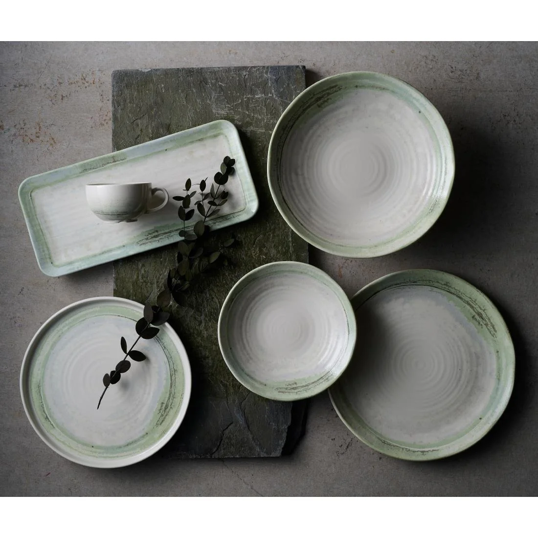 Dudson The Maker's Collection Finca Flint Saucers 118mm (12 Pack) - Image 2