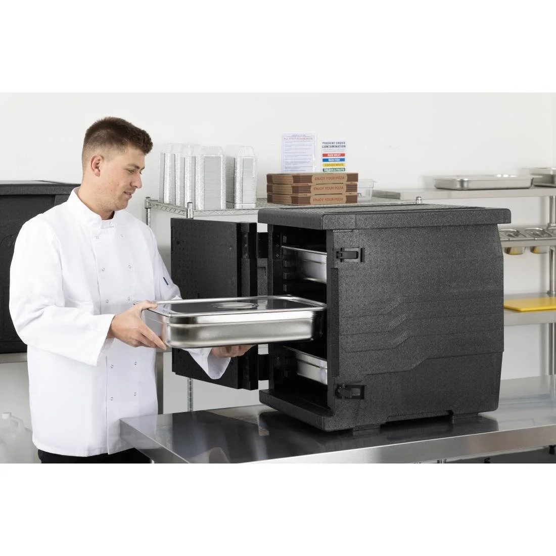 Vogue Insulated EPP Food Transport Box 86Ltr GN Size - Image 7