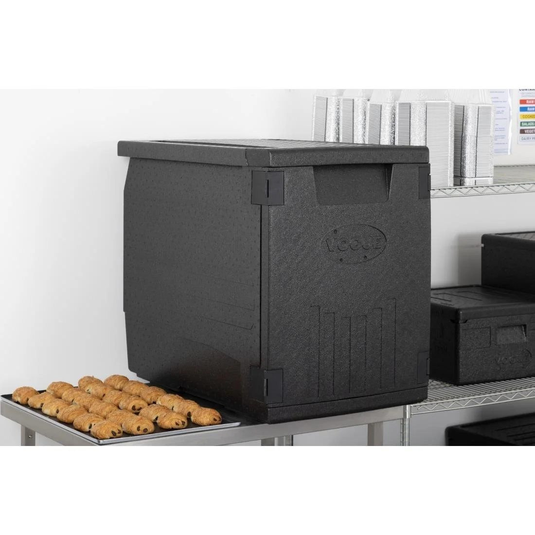 Vogue Insulated  EPP Food Transport Box 126Ltr Patisserie Tray Size - Image 6