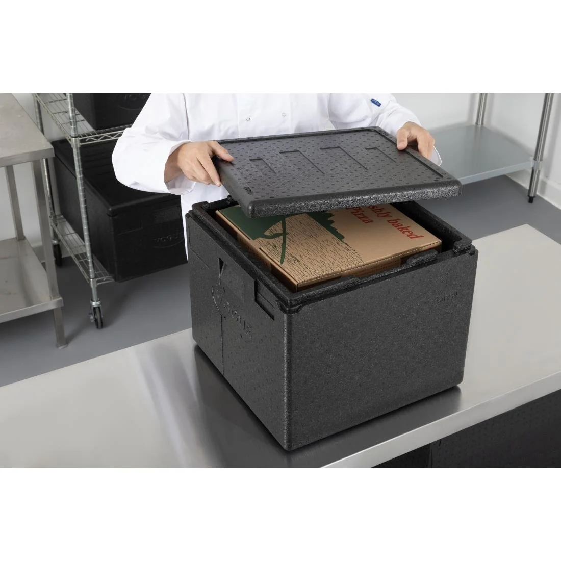 Vogue Insulated EPP Pizza Transport Box 59Ltr 8 Pizza Capacity - Image 9