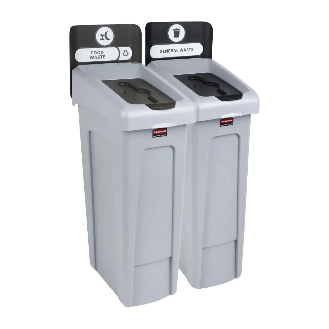 Rubbermaid Slim Jim Two Stream Recycling Station 2x 87Ltr - Image 2