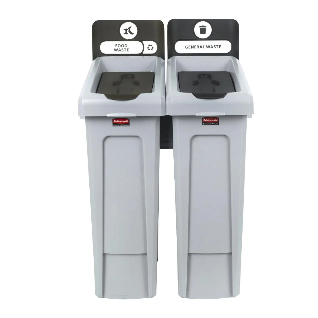 Rubbermaid Slim Jim Two Stream Recycling Station 2x 87Ltr