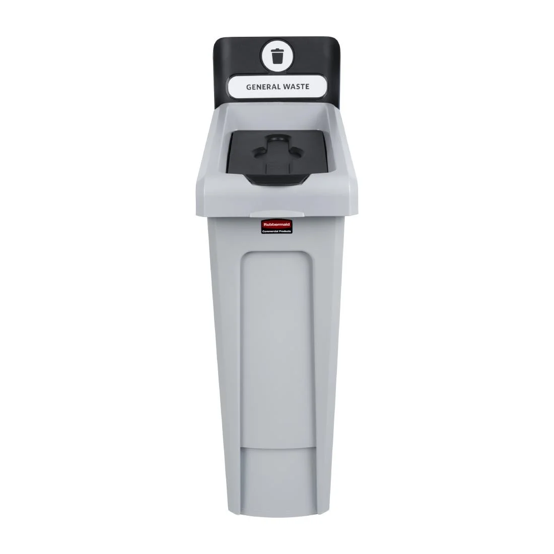 Rubbermaid Slim Jim General Waste Recycling Station Black 87Ltr