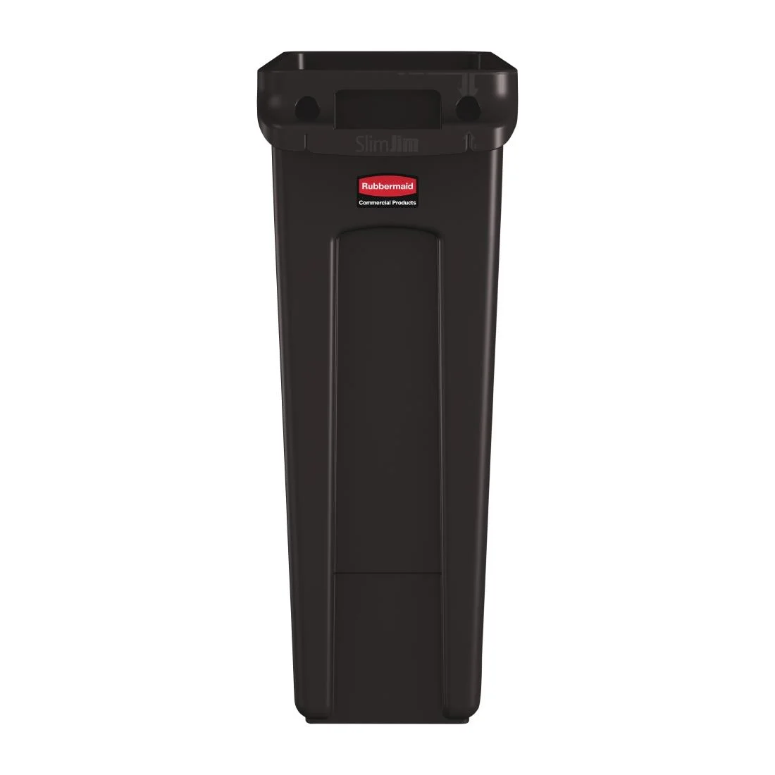 Rubbermaid Slim Jim Bin with Venting Channels Brown 87Ltr - Image 2