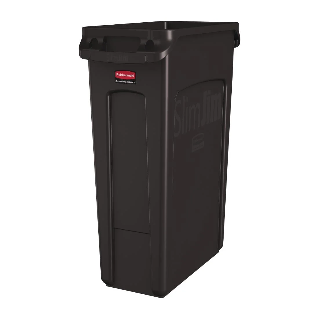 Rubbermaid Slim Jim Bin with Venting Channels Brown 87Ltr