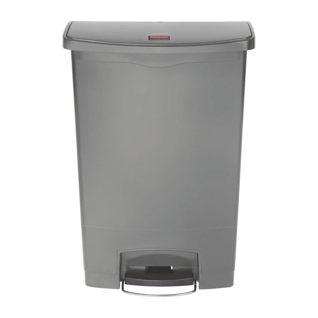 Rubbermaid Slim Jim Front Step-On Pedal Bin Grey 90Ltr - Image 1