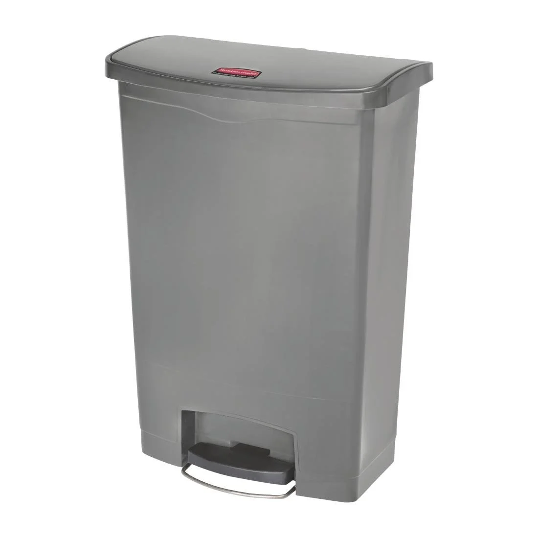 Rubbermaid Slim Jim Front Step-On Pedal Bin Grey 90Ltr - Image 2