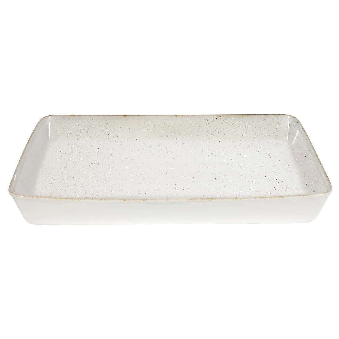 Churchill Stonecast Hints Rectangular Baking Dishes Barley White 325 x 530mm (2 Pack) - Image 2
