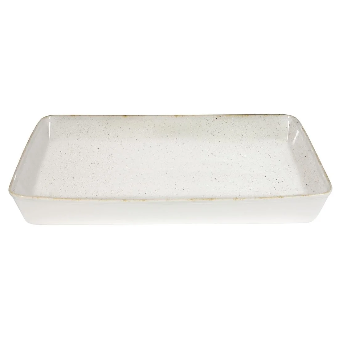 Churchill Stonecast Hints Rectangular Baking Dishes Barley White 325 x 530mm (2 Pack) - Image 2