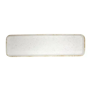 Churchill Stonecast Hints Rectangular Flat Trays Barley White 150 x 530mm (4 Pack)