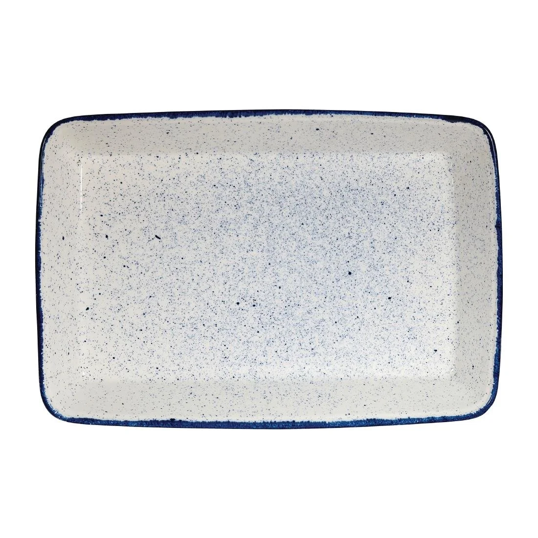 Churchill Stonecast Hints Rectangular Baking Dishes Indigo Blue 250 x 380mm (4 Pack)