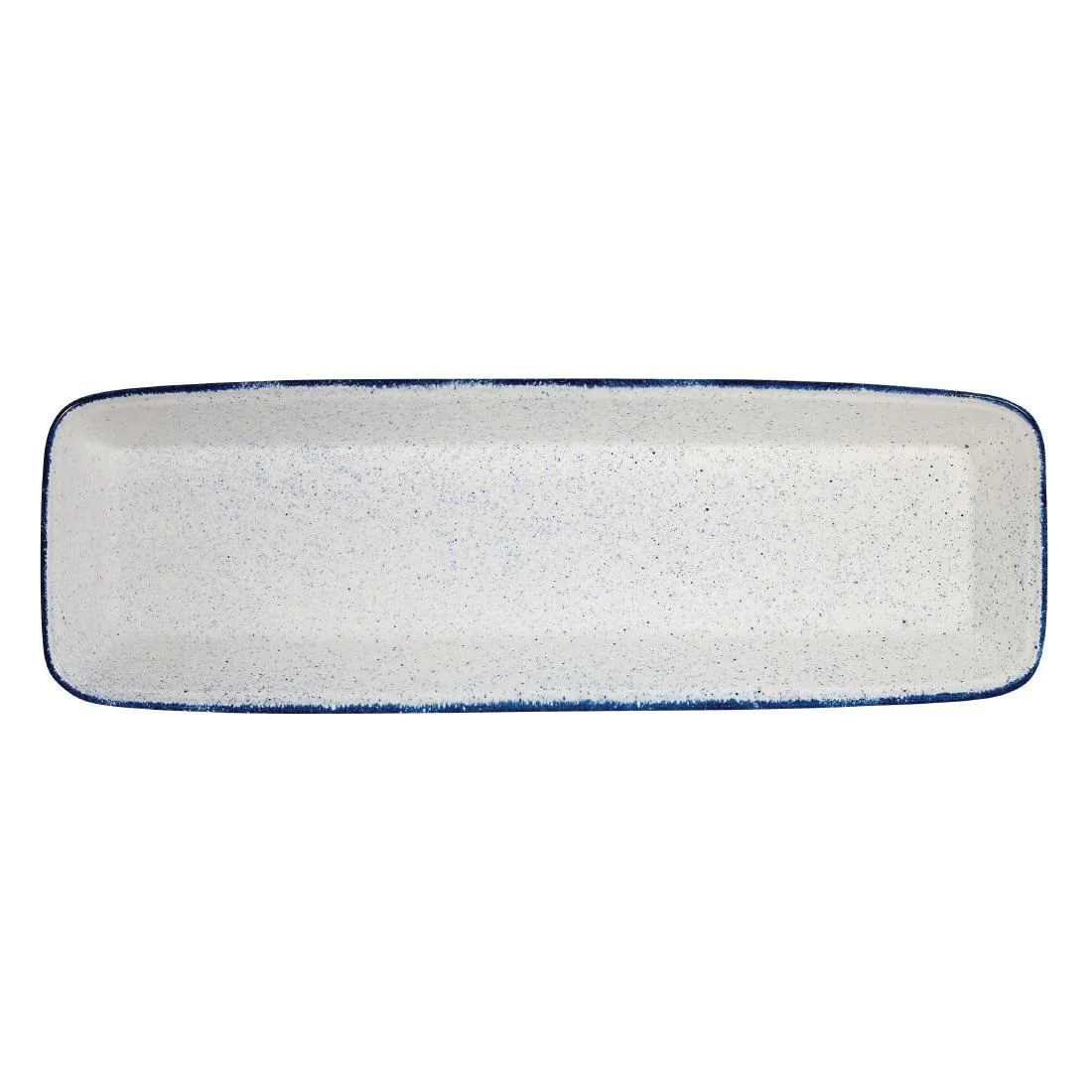 Churchill Stonecast Hints Rectangular Baking Dishes Indigo Blue 160 x 530mm (2 Pack) - Image 1