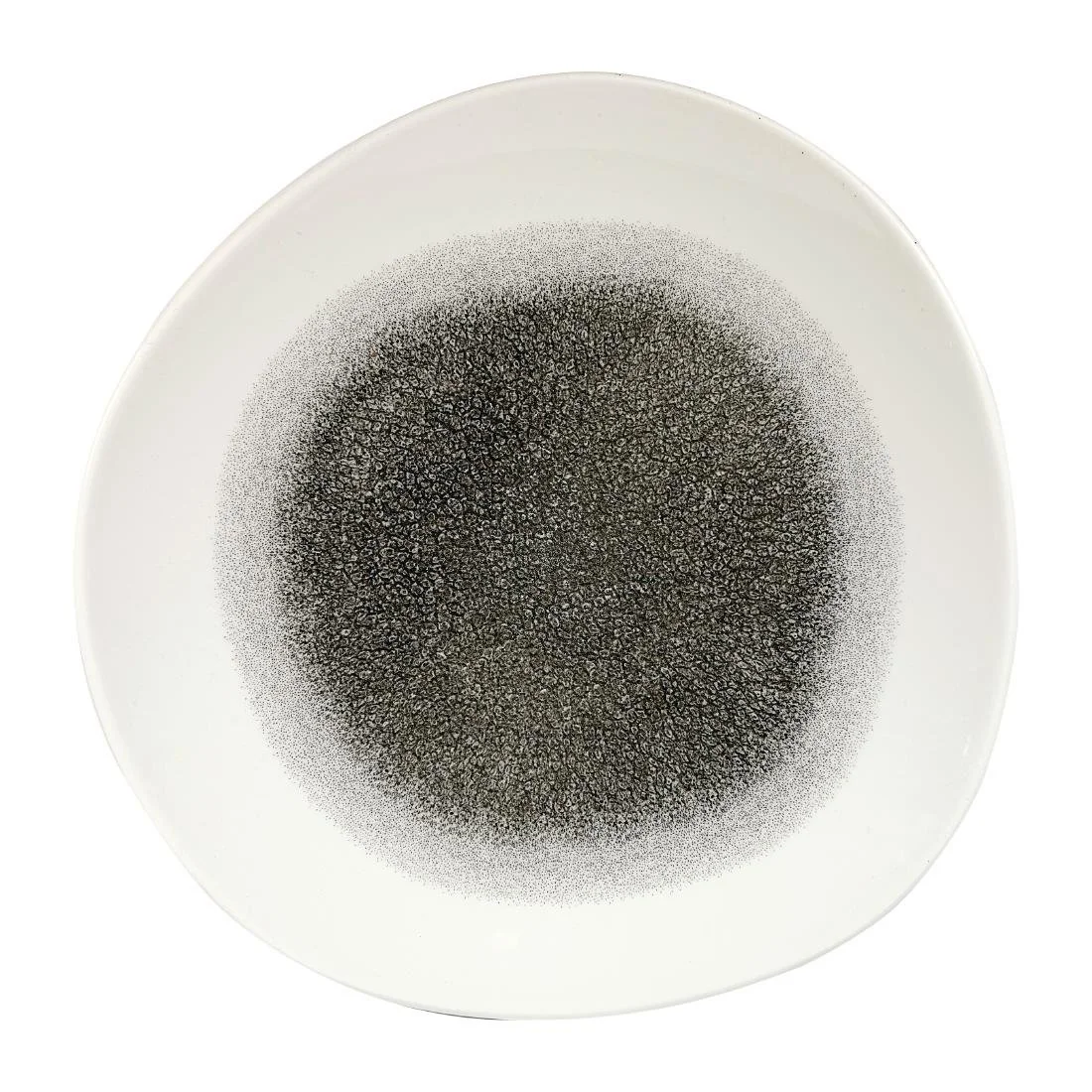 Churchill Studio Prints Raku Round Trace Plates Quartz Black 286mm (12 Pack)