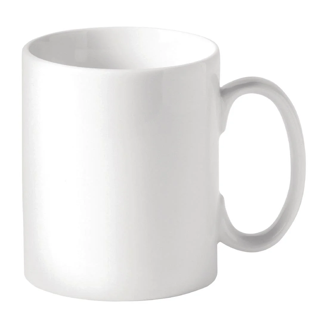Utopia Titan Straight Sided Mugs White 340ml (48 Pack)