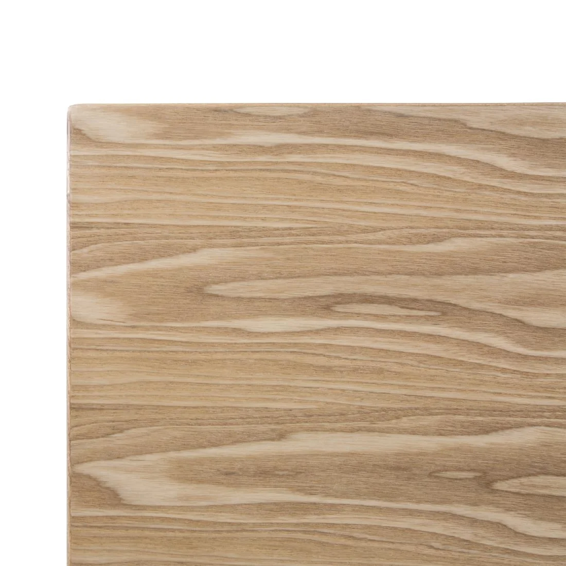 Bolero Pre-drilled Square Table Top Natural Ash Veneer 700mm - Image 3