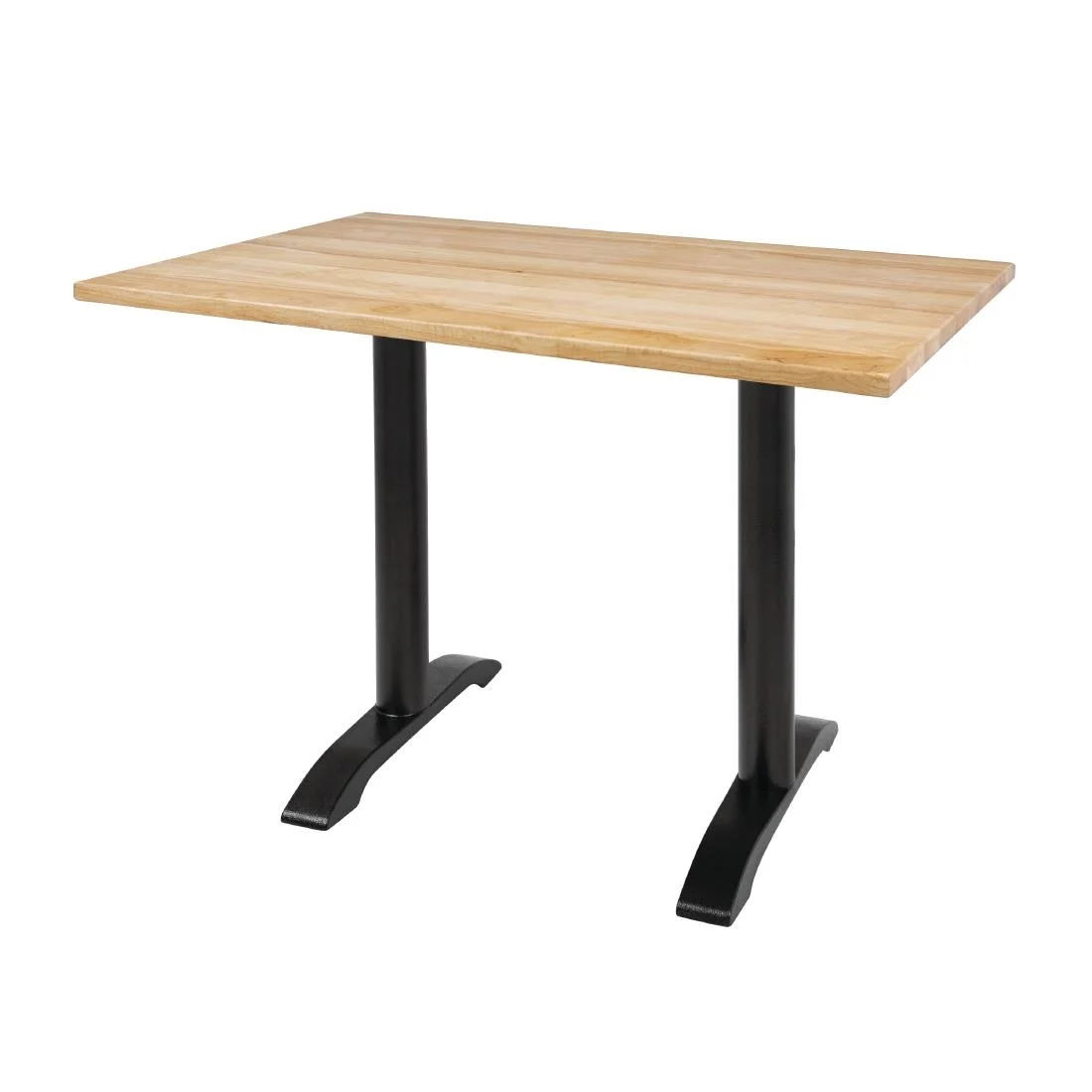 Bolero Pre-drilled Rectangular Tabletop Natural 1100 x 700mm - Image 5