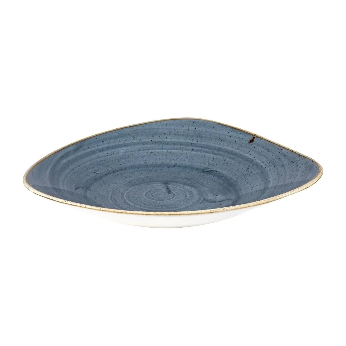 Churchill Stonecast Triangular Shallow Bowls Blueberry 272mm (12 Pack) - Image 2