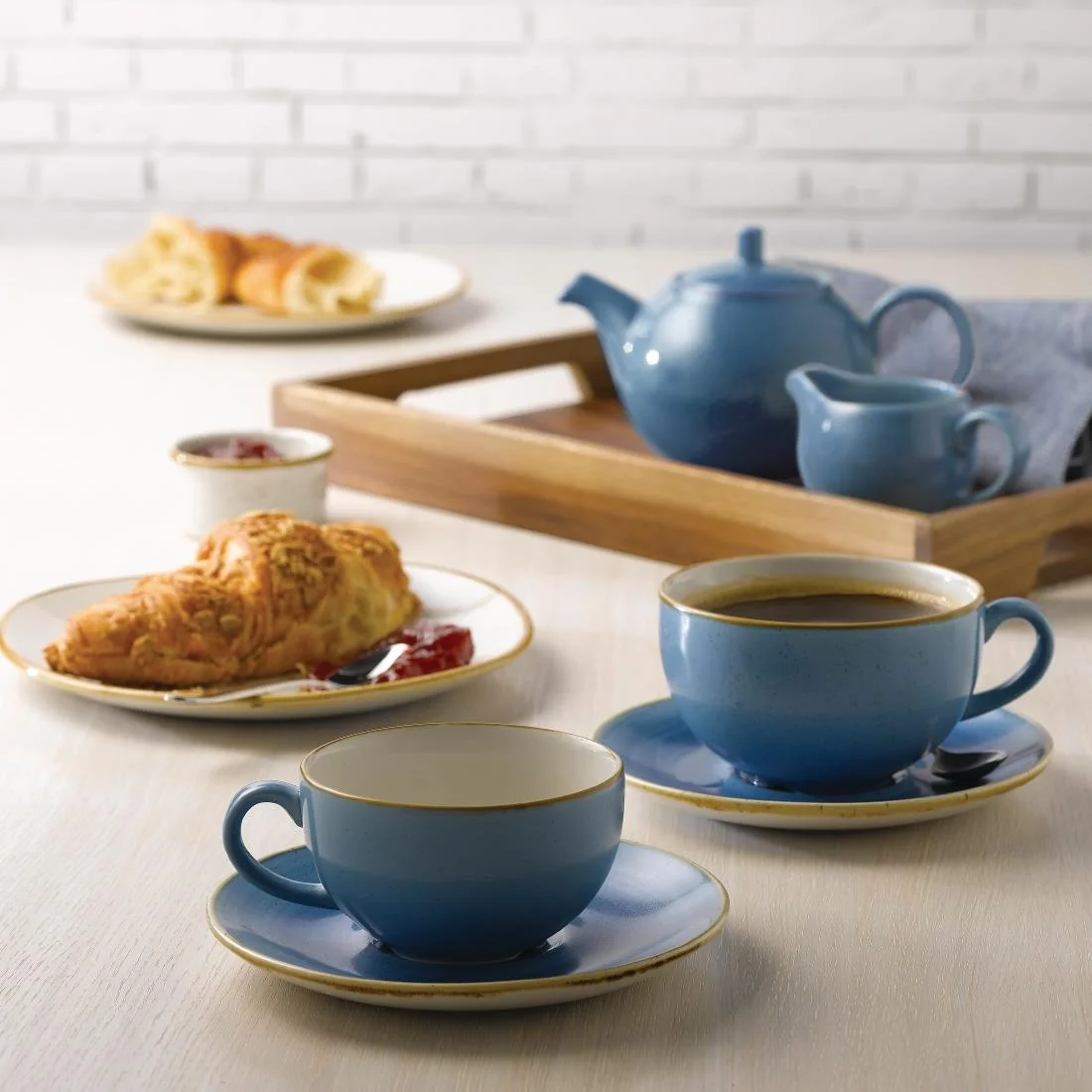 Churchill Stonecast Cappuccino Cups Cornflower Blue 340ml 12oz (12 Pack) - Image 2