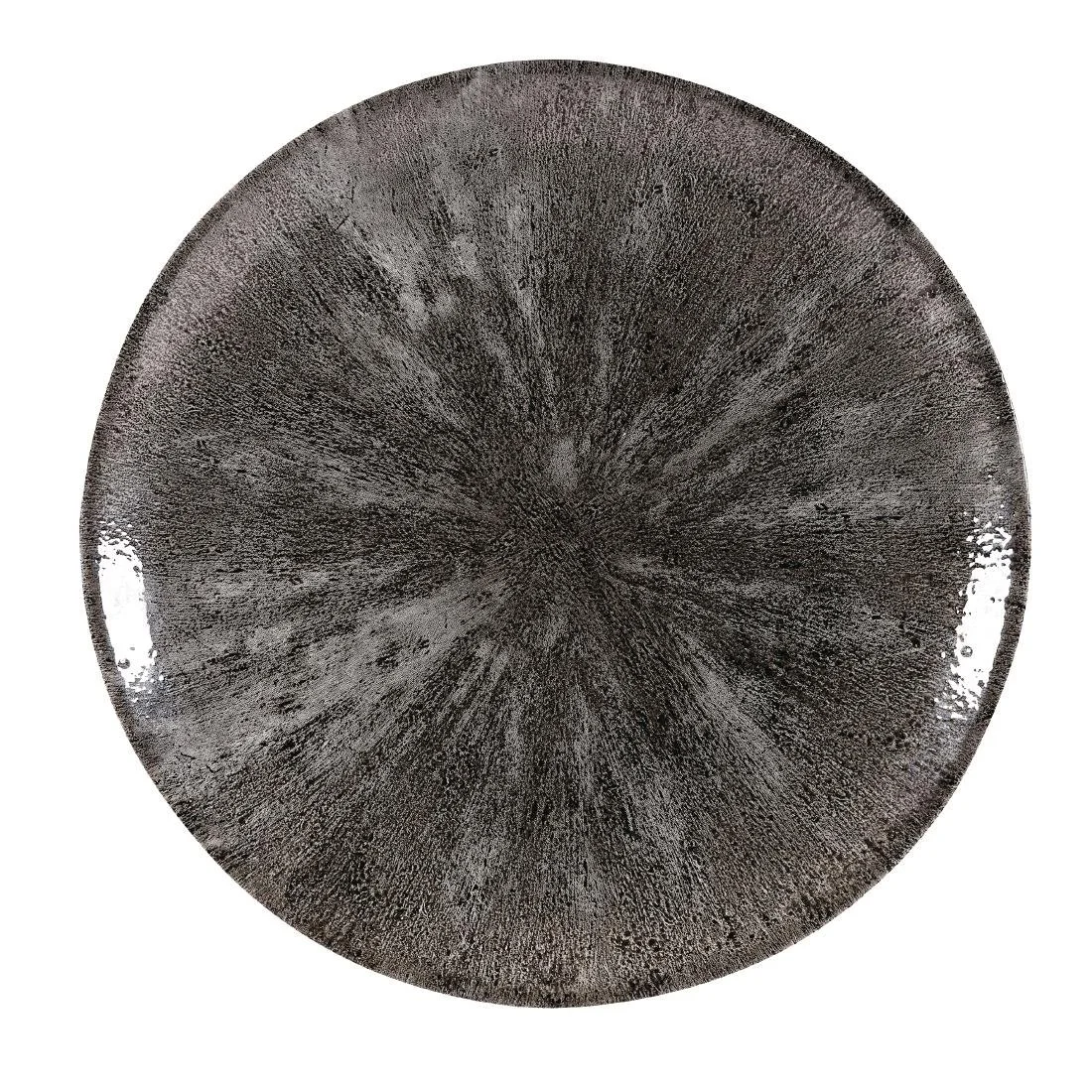 Churchill Stone Quartz Black Evolve Coupe Plates 288mm (12 Pack)