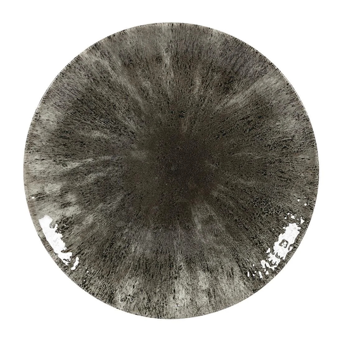 Churchill Stone Quartz Black Evolve Coupe Plates 217mm (12 Pack)