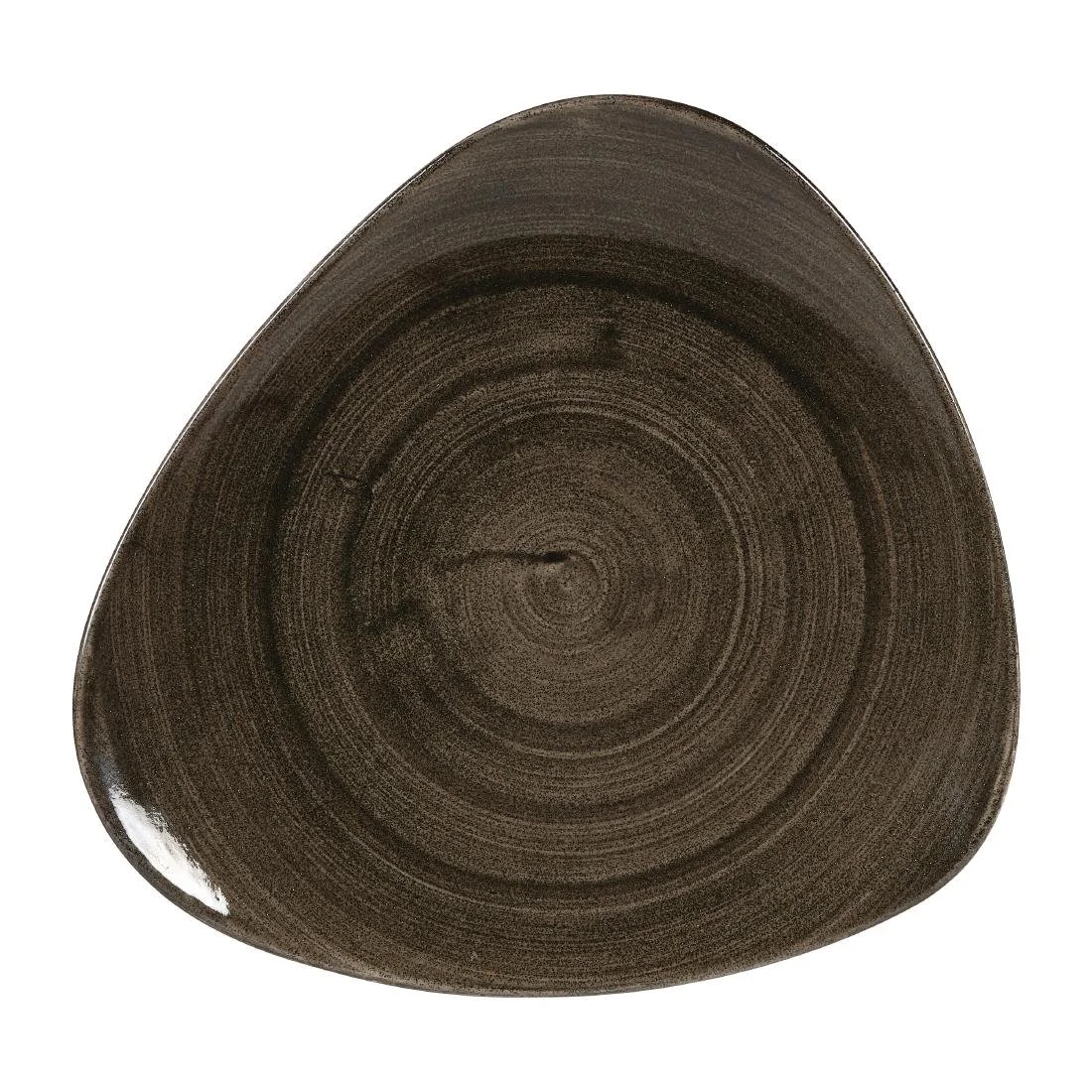 Churchill Stonecast Patina Lotus Plates Iron Black 311mm (6 Pack)