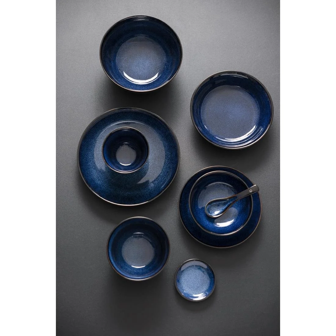 Olympia Luna Midnight Blue Coupe Bowls 160mm (6 Pack) - Image 3