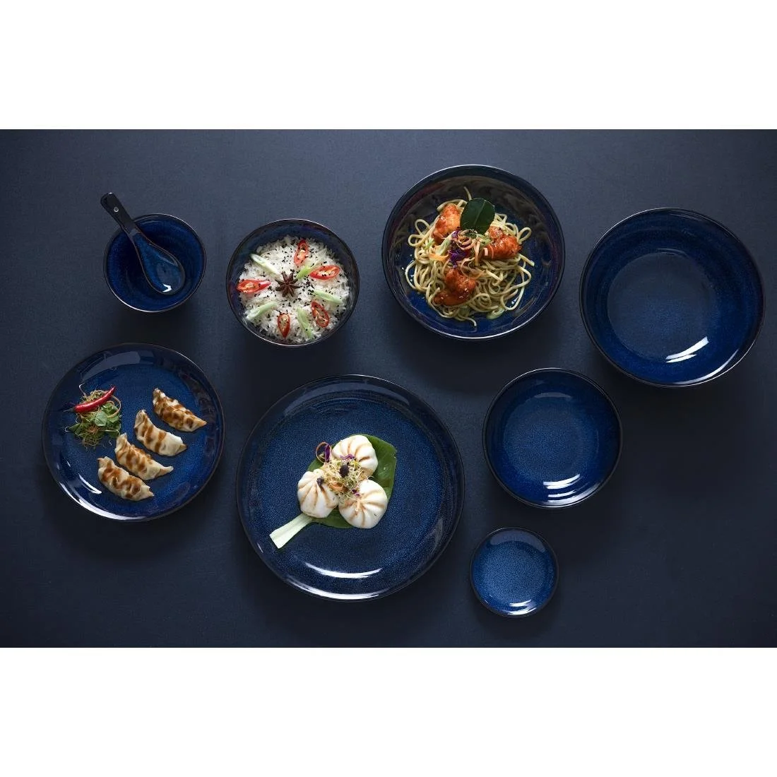 Olympia Luna Midnight Blue Coupe Bowls 210mm (4 Pack) - Image 3