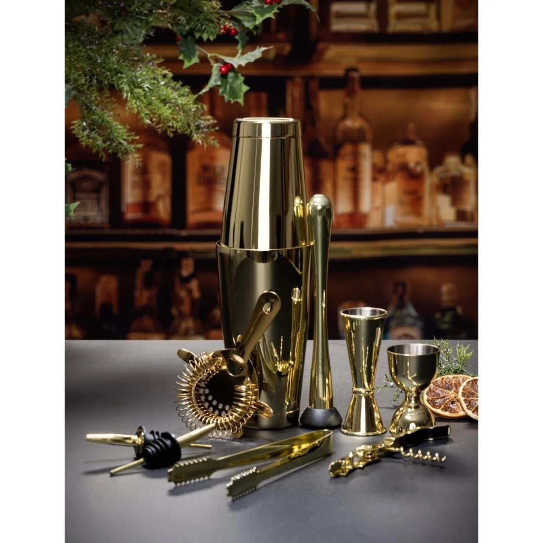 Beaumont Boston Can Set Gold Plated 828ml & 532ml - Image 2