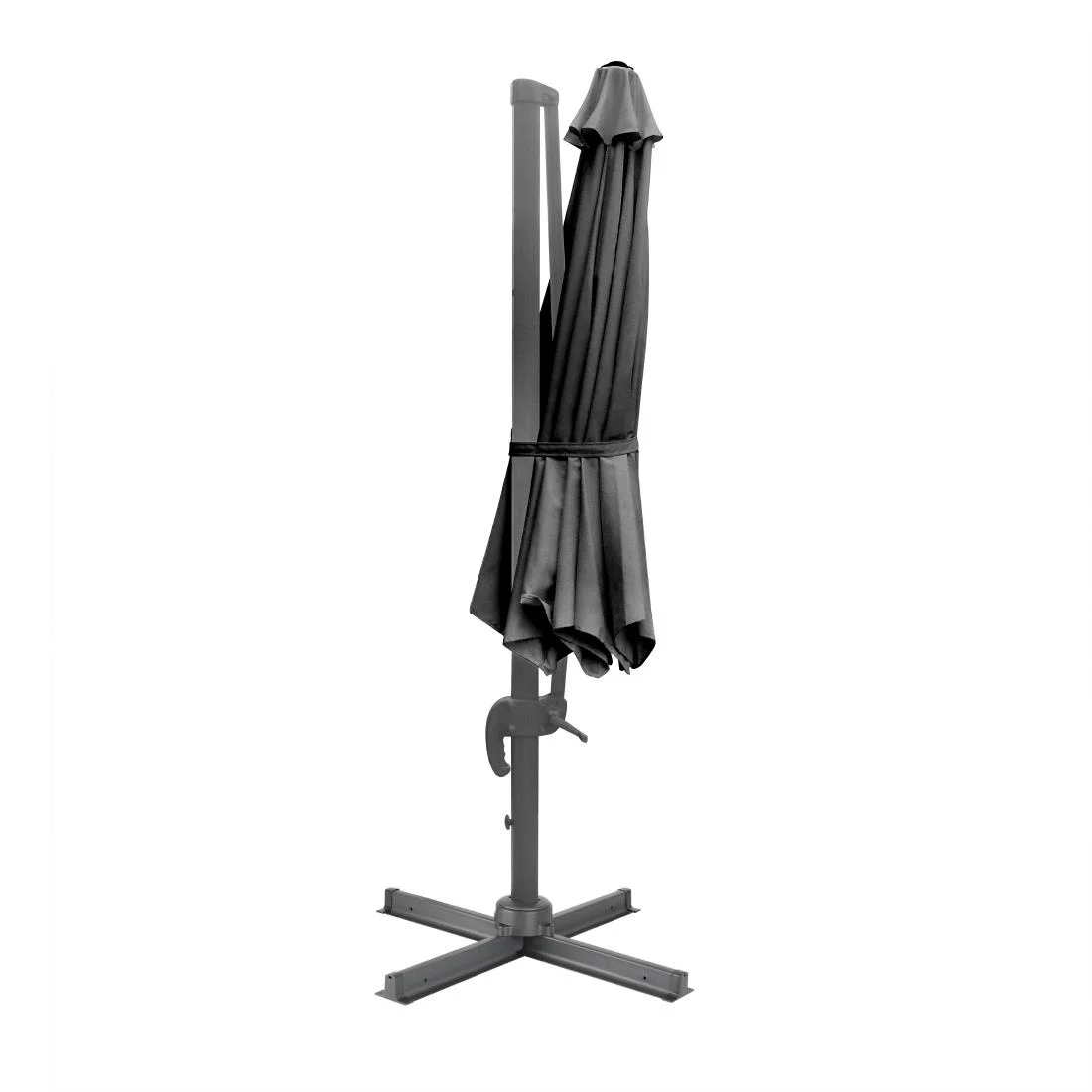 Bolero Venice Heavy Duty Parasol Black 3.5m - Image 2