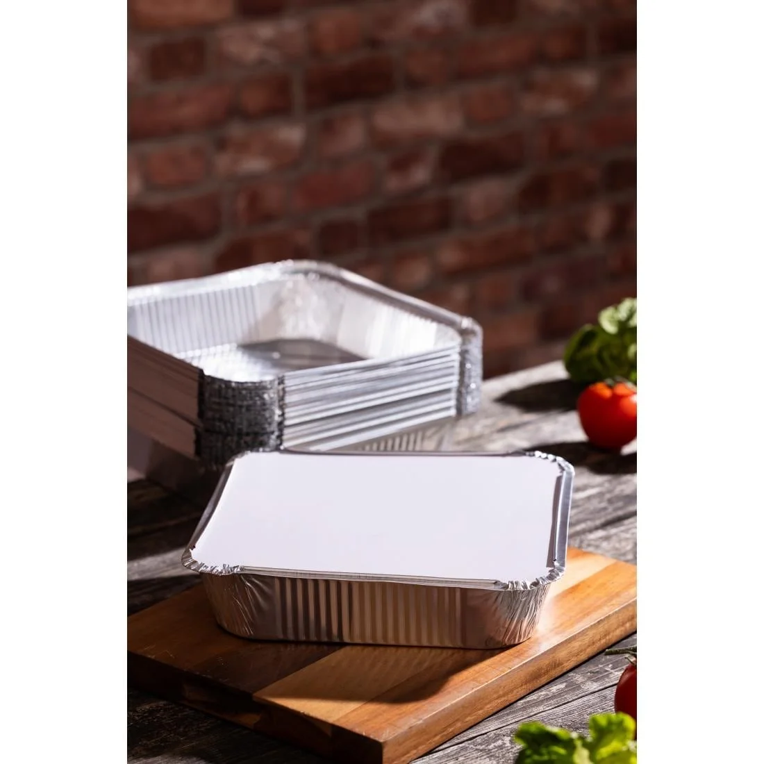 Fiesta Recyclable Lids for Deep/Shallow Foil Containers (200 Pack) - Image 2