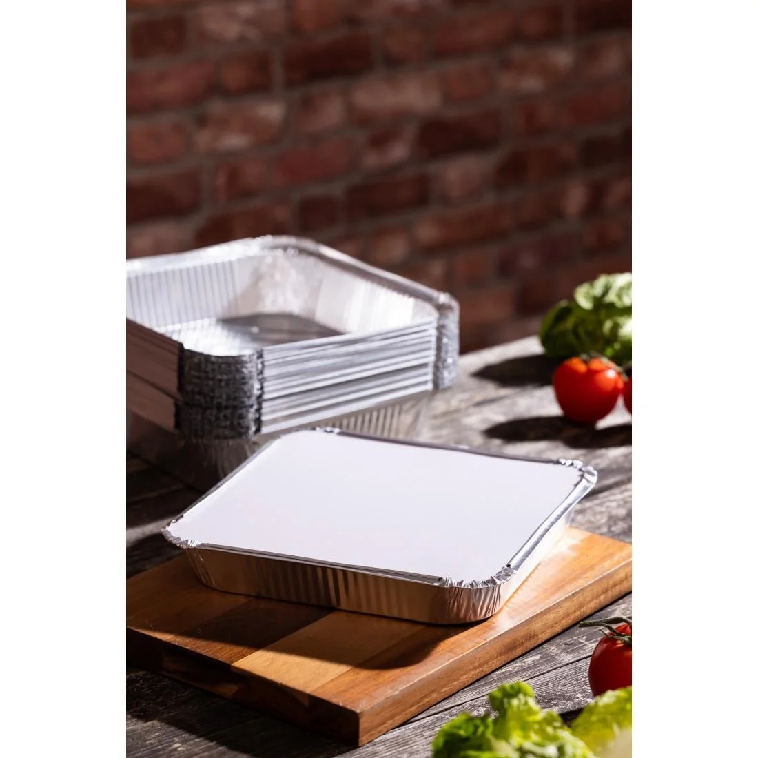 Fiesta Recyclable Lids for Deep/Shallow Foil Containers (200 Pack) - Image 3