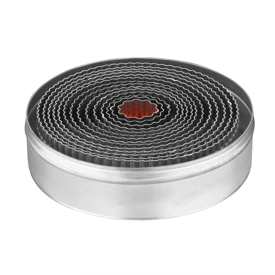 Vogue Round Fluted Pastry Cutter Set