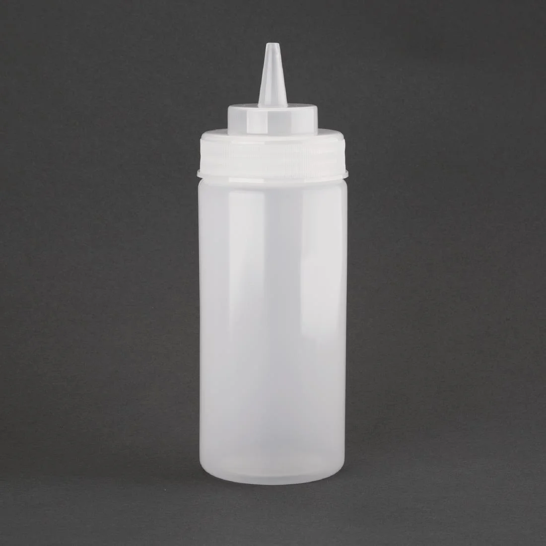 Vogue Clear Wide Neck Squeeze Sauce Bottle 16oz - Image 2