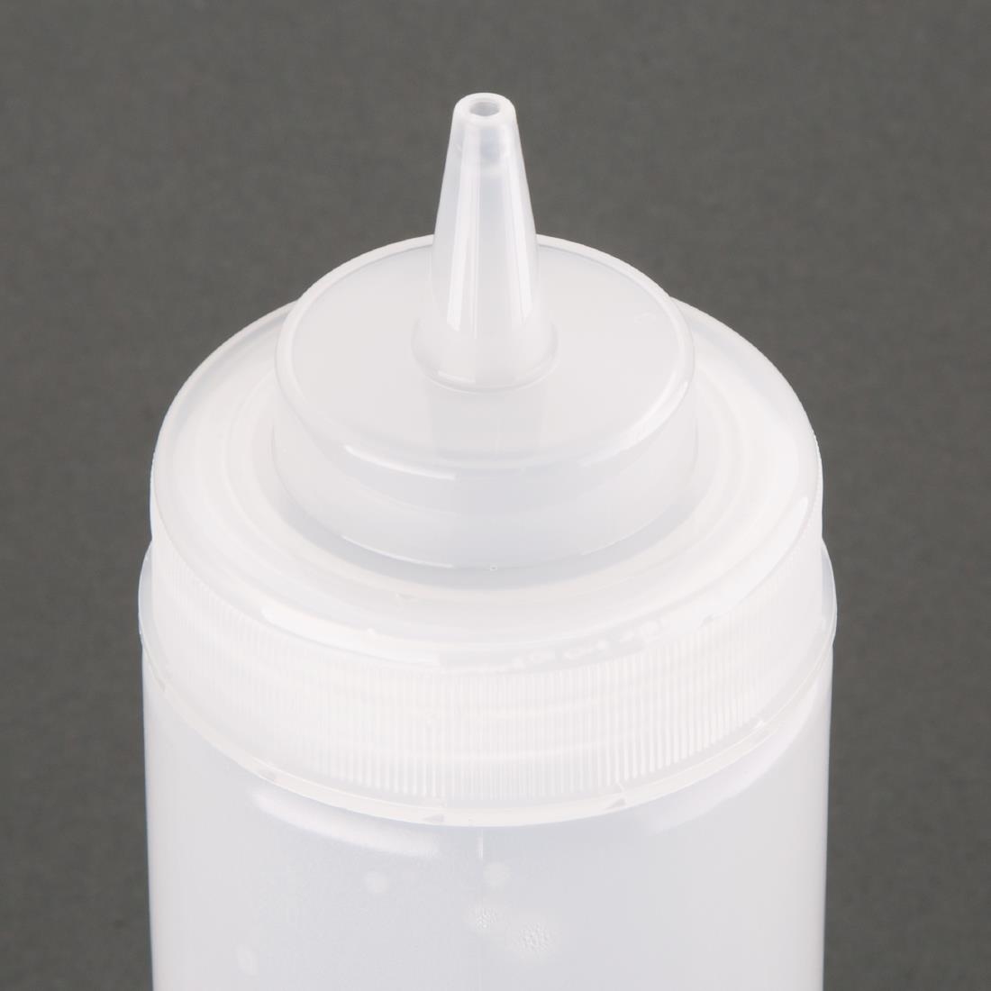 Vogue Clear Wide Neck Squeeze Sauce Bottle 16oz