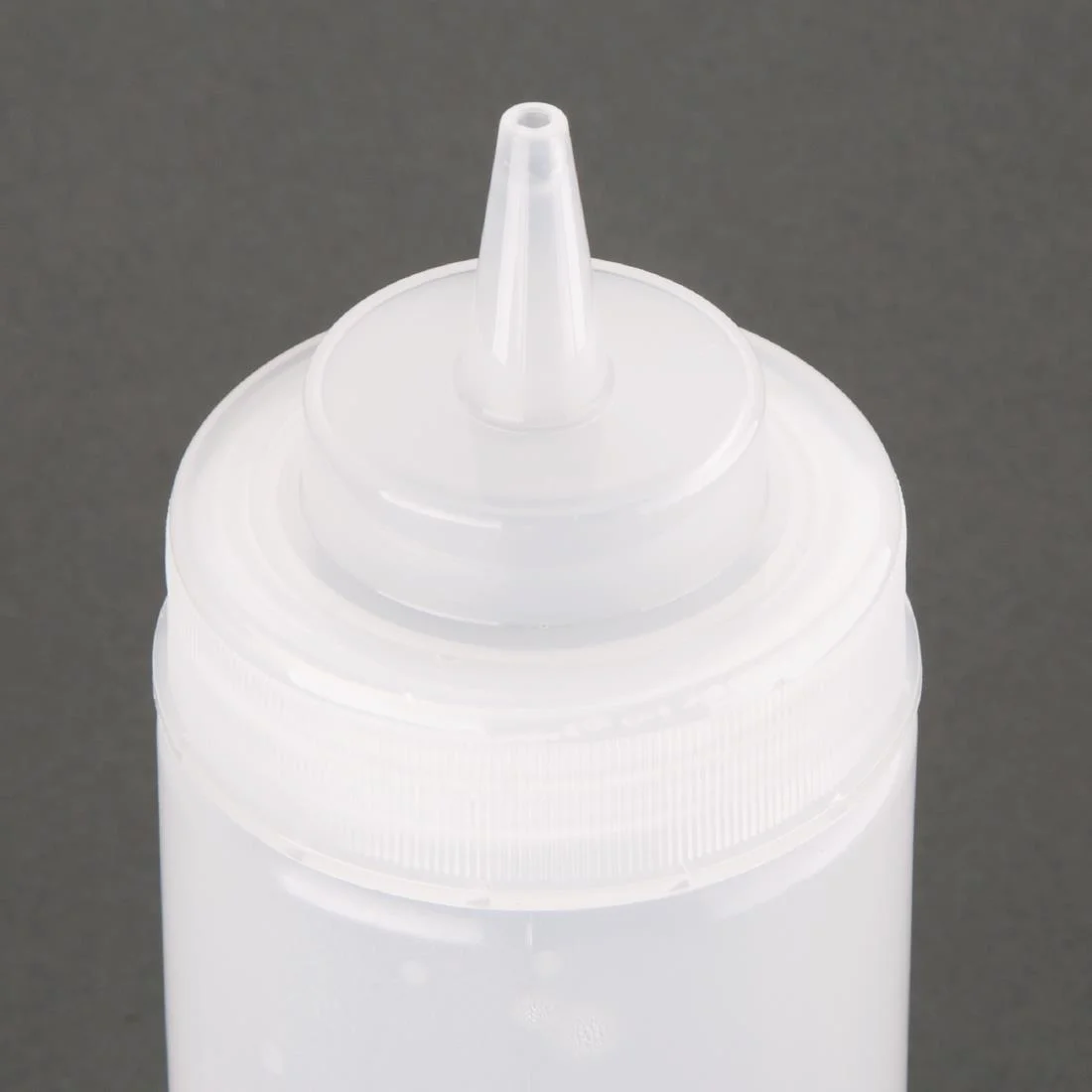 Vogue Clear Wide Neck Squeeze Sauce Bottle 16oz - Image 3