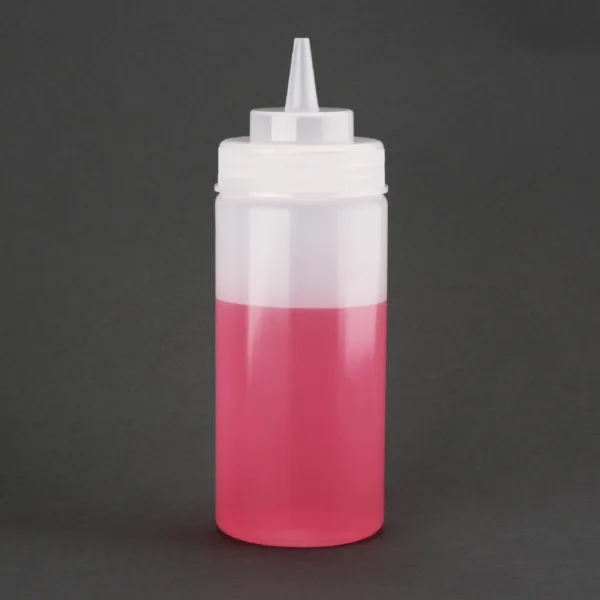 Vogue Clear Wide Neck Squeeze Sauce Bottle 16oz