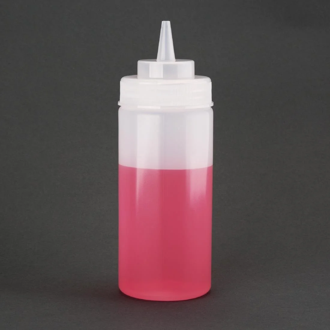 Vogue Clear Wide Neck Squeeze Sauce Bottle 16oz - Image 4