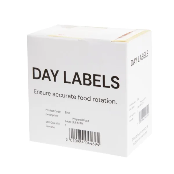 Vogue Removable Prepped Food Labels