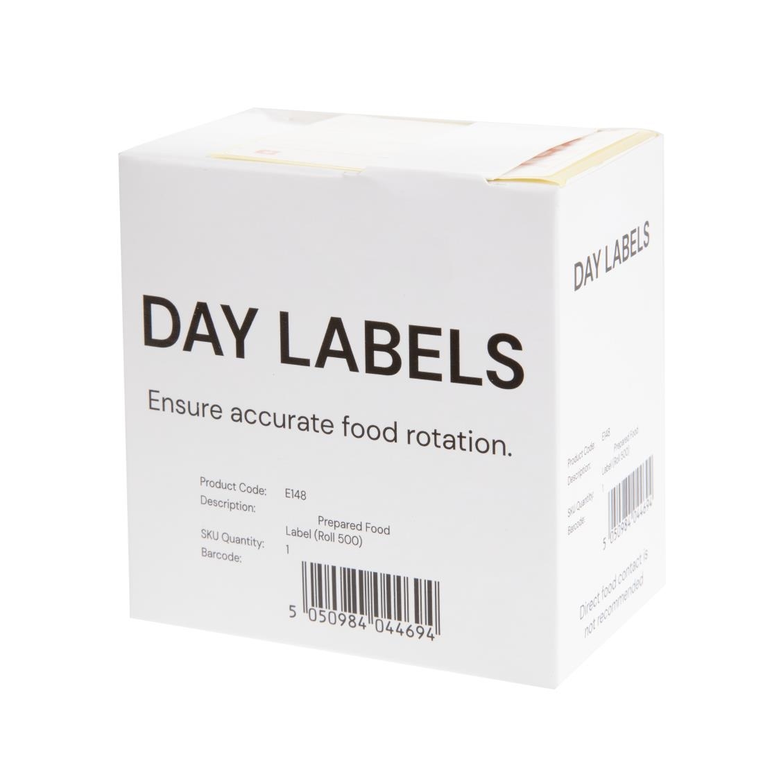 Vogue Removable Prepped Food Labels