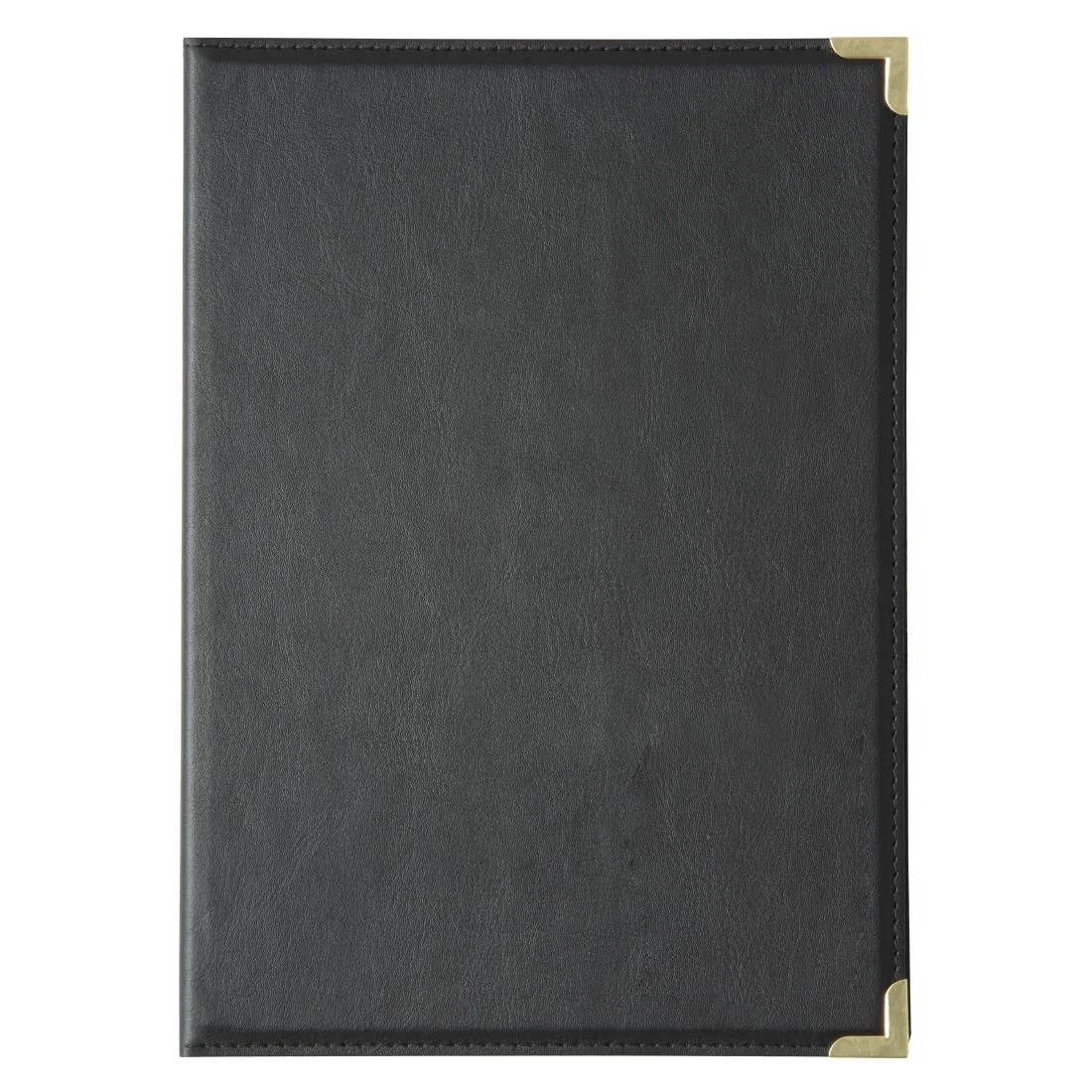 Olympia Faux Leather Menu Cover A4 Black