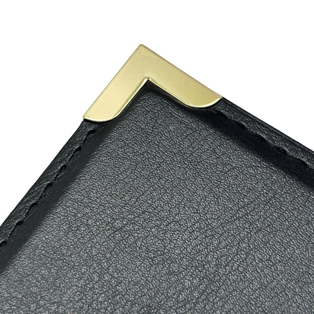 Olympia Faux Leather Menu Cover A4 Black - Image 4