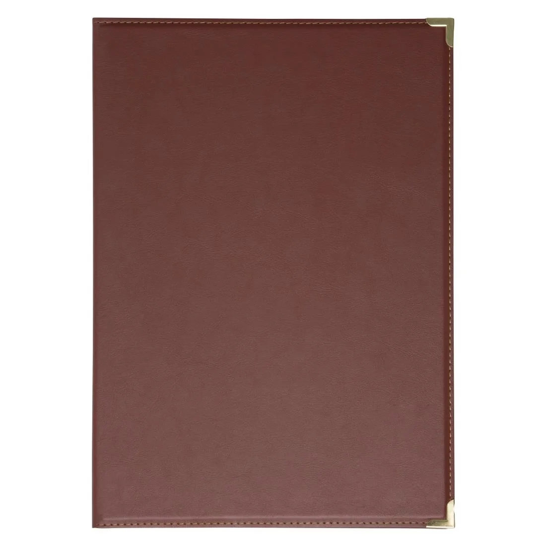 Olympia Faux Leather Menu Cover A4 Burgundy - Image 1