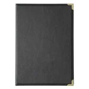 Olympia Faux Leather Menu Cover A5 Black