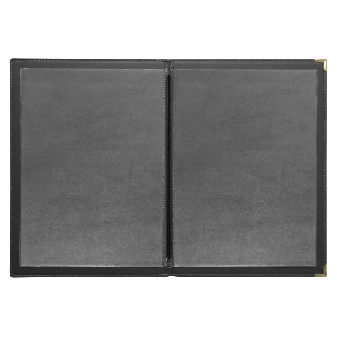 Olympia Faux Leather Menu Cover A5 Black - Image 2