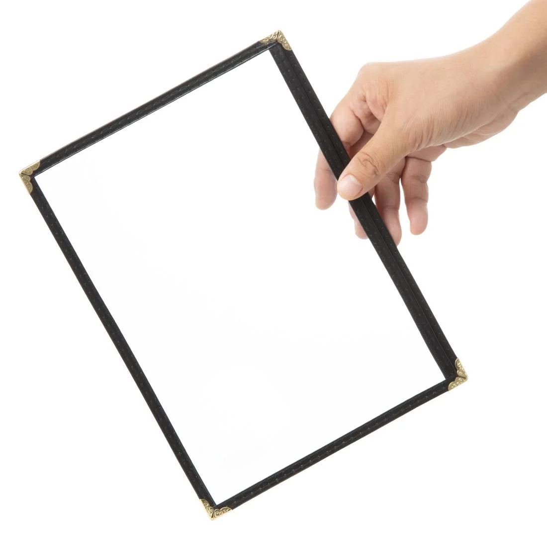 Olympia American Style Menu Cover Black A5 - Image 4