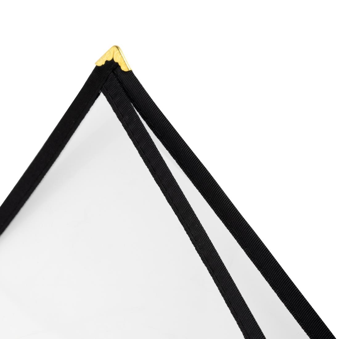 Olympia American Style Menu Cover Black A4