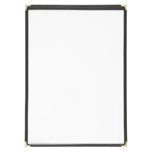 Olympia American Style Menu Cover Black A4