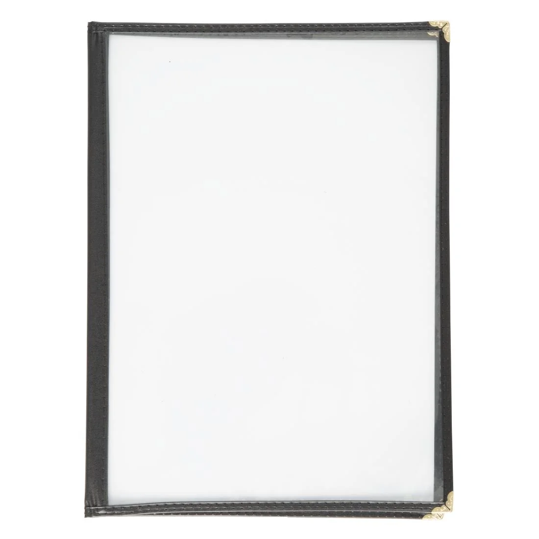 Olympia Four Page American Style Menu Cover A4 Black